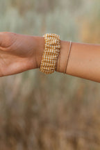 Mustard Gingham Watch Band