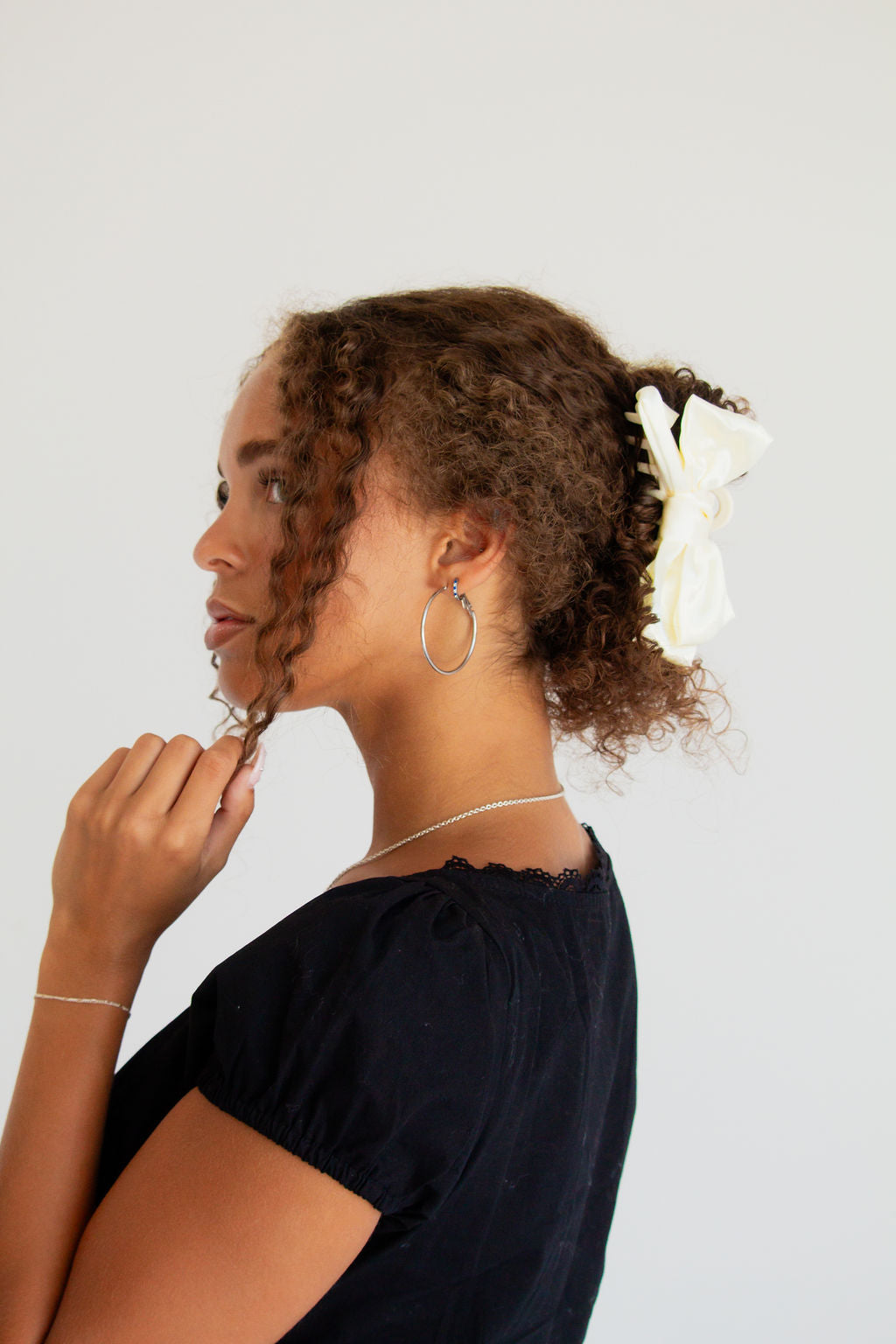 Bailey Satin Bow Claw Clip