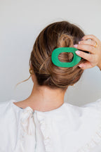 Circle Cutout Flat Claw Clip