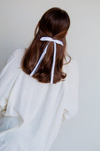 Satin Ribbon Long Bow Clip