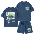 Identity Over Image Christian Washed T-Shirt & Shorts