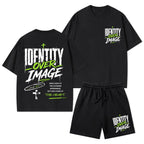 Identity Over Image Christian Washed T-Shirt & Shorts
