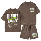 Identity Over Image Christian Washed T-Shirt & Shorts