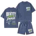 Identity Over Image Christian Washed T-Shirt & Shorts