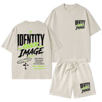 Identity Over Image Christian Washed T-Shirt & Shorts