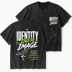 Identity Over Image Christian Washed V-Neck T-Shirt