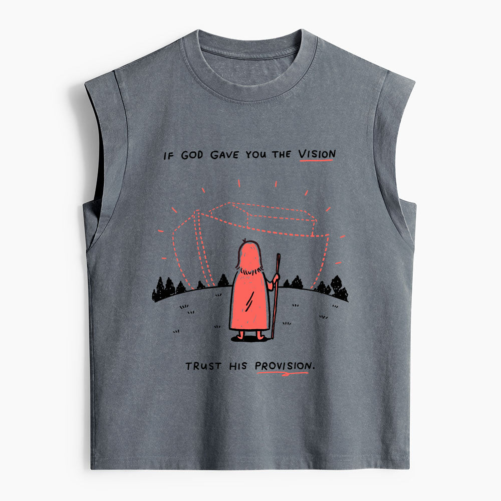 If God Gave You The Vision Christian Women's Washed Tank Top