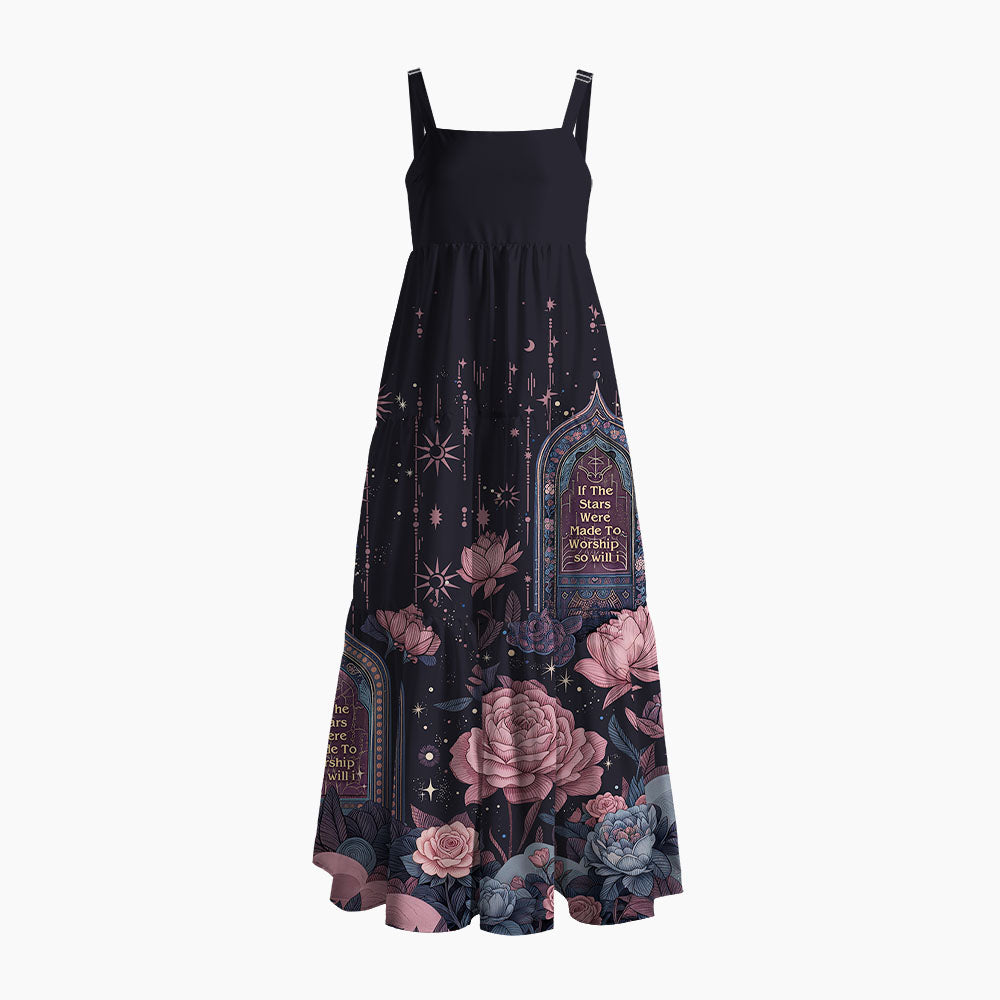 If The Star Made To Worship So Will I Christian Maxi Dress