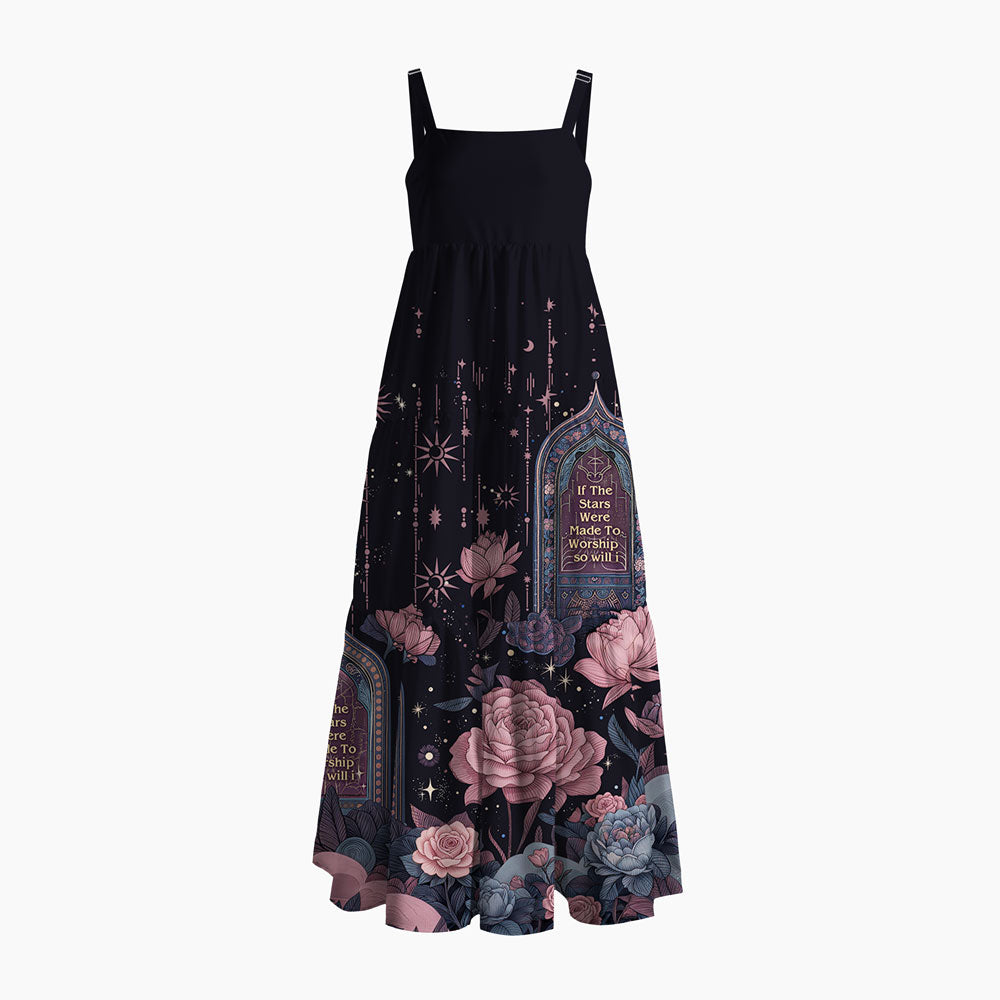 If The Star Made To Worship So Will I Christian Maxi Dress