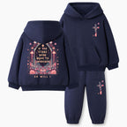 If The Stars Were Made To Worship Christian Kid Fleece Hoodie Set