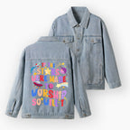 If The Stars Were Made To Worship So Will I Christian Denim Jacket