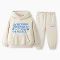 If The Stars Were Made To Worship So Will I Christian Kid Fleece Hoodie Set