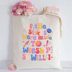 If The Stars Were Made Worship Christian Canvas Tote Bag