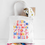 If The Stars Were Made Worship Christian Canvas Tote Bag