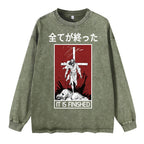 It Is Finished Washed Long Sleeve T-Shirt