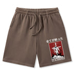 It Is Finished Christian Washed Shorts