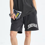 JEHOVAH Christian Washed Shorts