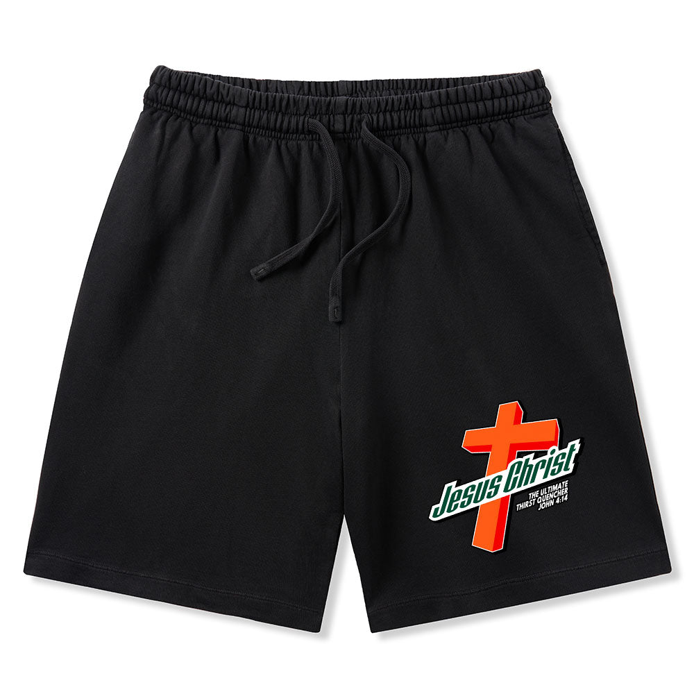 Jesus Christ Christian Washed Shorts