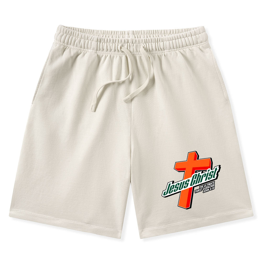 Jesus Christ Christian Washed Shorts