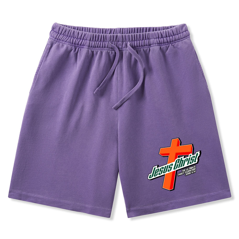 Jesus Christ Christian Washed Shorts