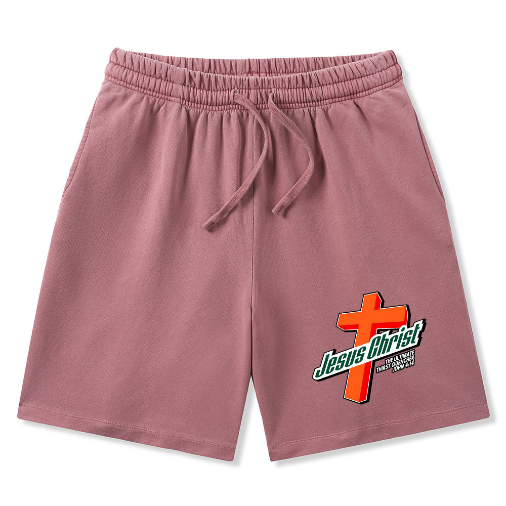 Jesus Christ Christian Washed Shorts