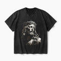 Jesus Christ Christian Washed V-Neck T-Shirt