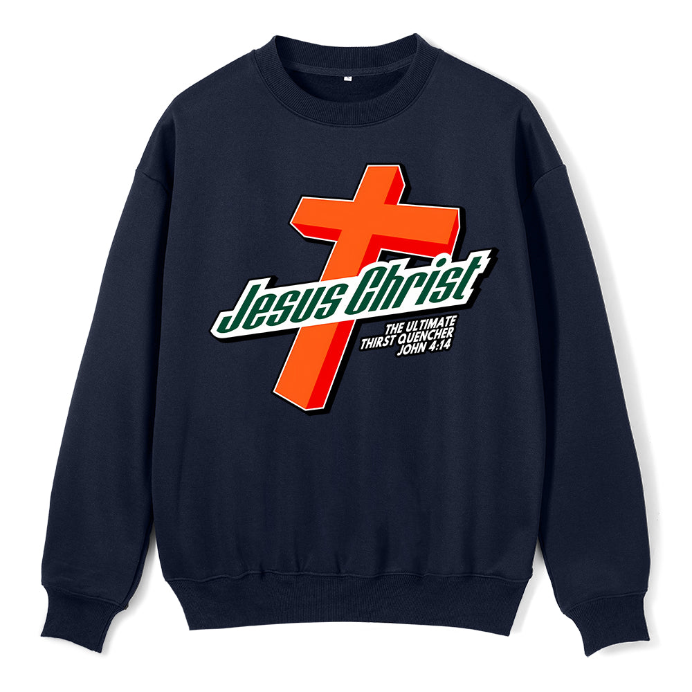 Jesus Christ Cross ChristianFleece Sweatshirt