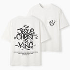 Jesus Christ Is King Christian Unisex Pocket T-Shirt