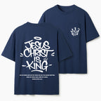 Jesus Christ Is King Christian Unisex Pocket T-Shirt