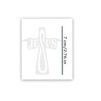 Jesus Cross 12pcs Christian Temporary Tattoos