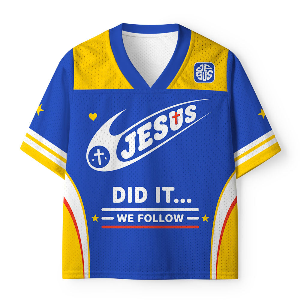 Jesus Did It Christian Kid Mesh Jersey & Shorts