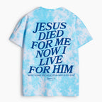 Jesus Died For Him Heavy Cotton Tie Dye T-Shirt