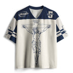 Jesus Died For Me Now I Live For Him Christian Mesh Jersey