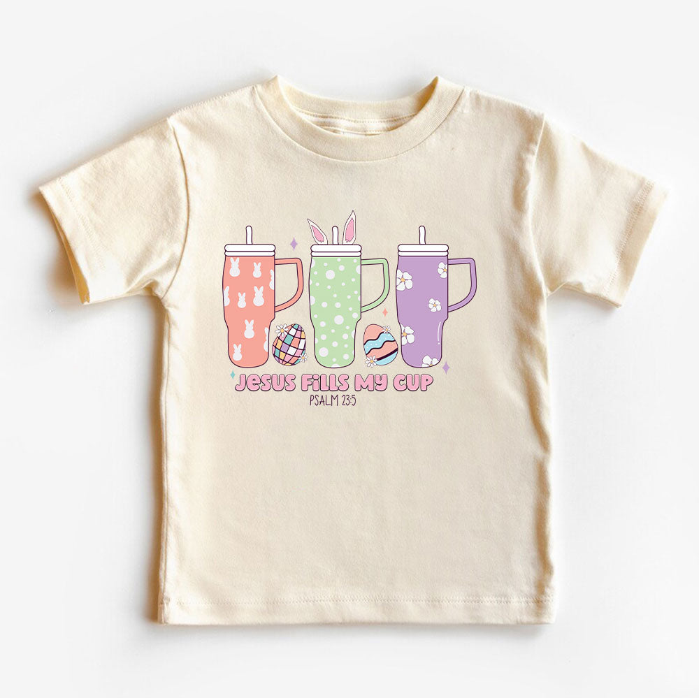 Jesus Fills My Cup Christian Kid T-Shirt