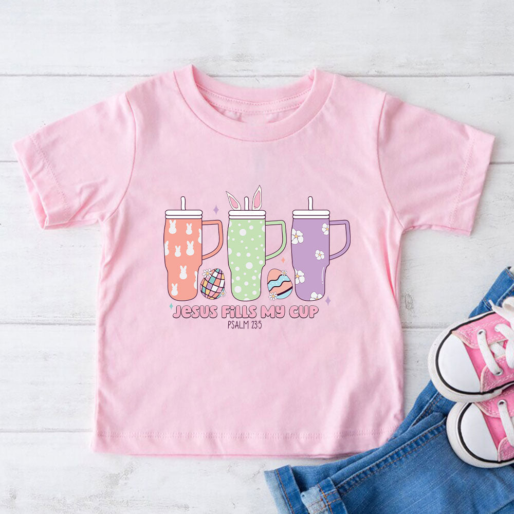 Jesus Fills My Cup Christian Kid T-Shirt