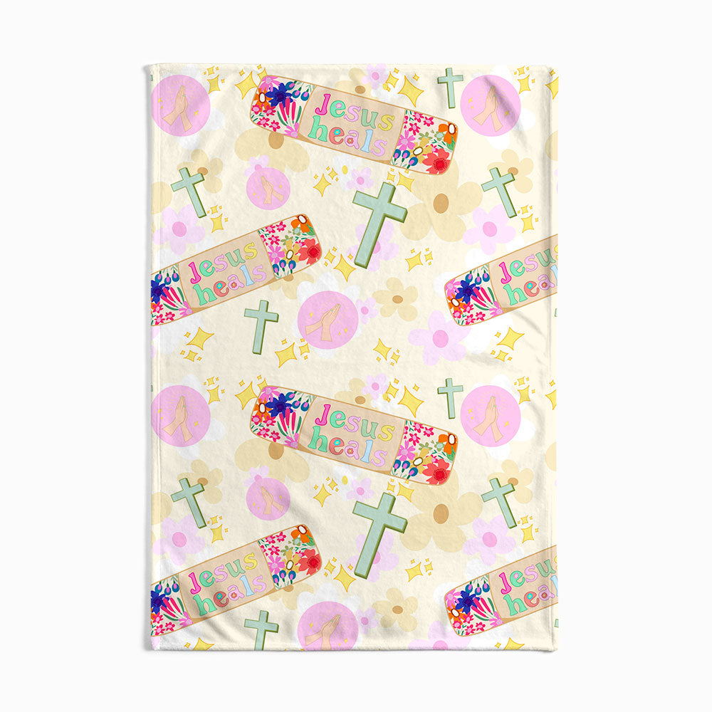 Jesus Heals Christian Blanket