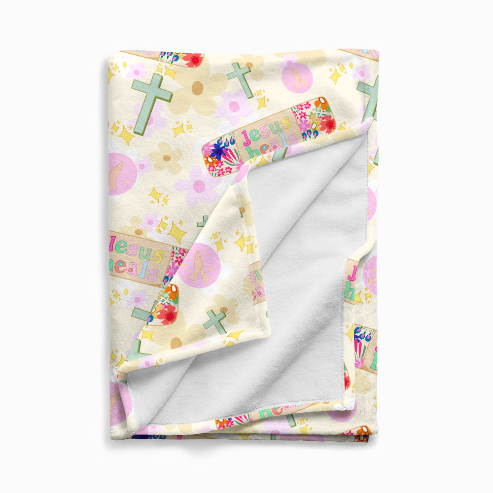 Jesus Heals Christian Blanket
