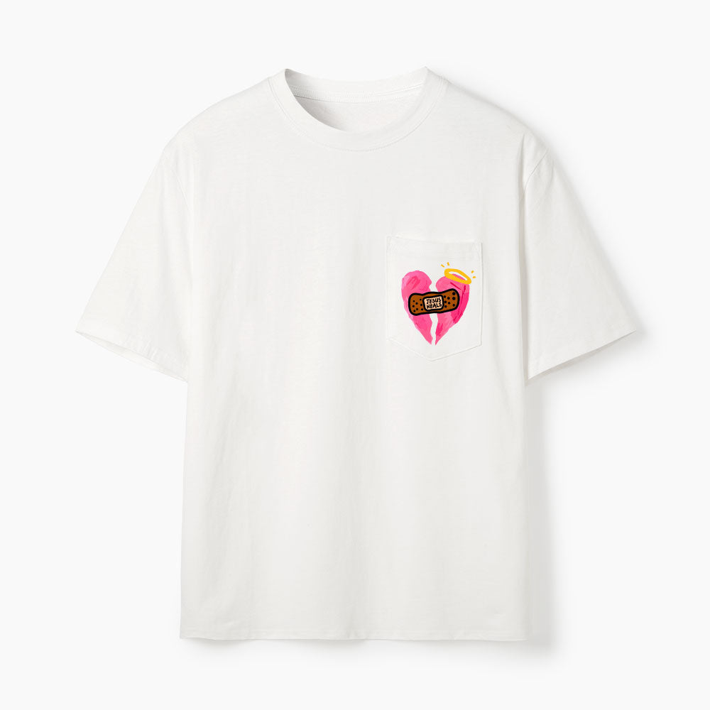 Jesus Heals Christian Unisex Pocket T-Shirt