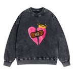 Jesus Heals Christian Washed Sweatshirt