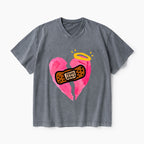 Jesus Heals Christian Washed V-Neck T-Shirt