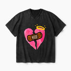 Jesus Heals Christian Washed V-Neck T-Shirt