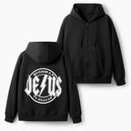 Jesus Highway To Heaven Christian Fleece-Lined Full-Zip Hoodie