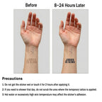 Jesus Is King 12pcs Christian Temporary Tattoos