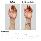Jesus Is King 12pcs Christian Temporary Tattoos