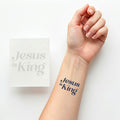 Jesus Is King 12pcs Christian Temporary Tattoos