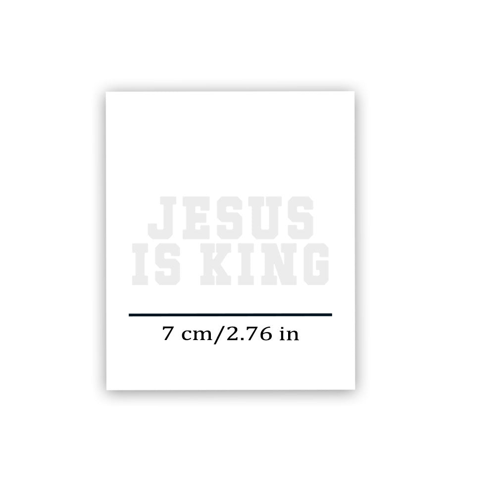 Jesus Is King 12pcs Christian Temporary Tattoos