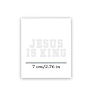 Jesus Is King 12pcs Christian Temporary Tattoos