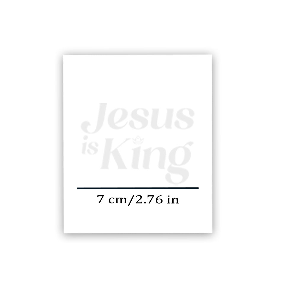 Jesus Is King 12pcs Christian Temporary Tattoos