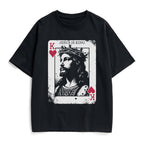 Jesus Is King Card Christian Heavy Cotton T-Shirt