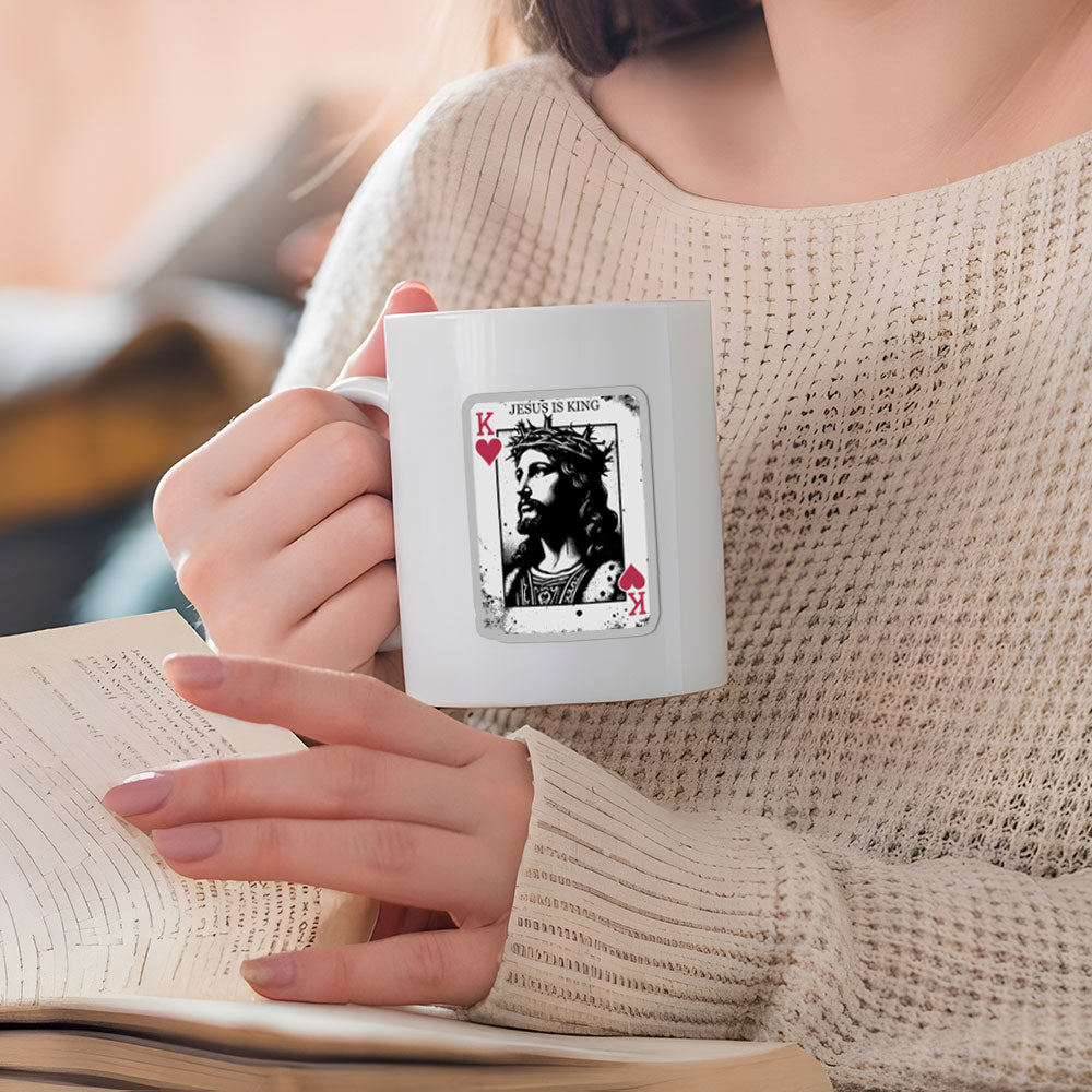 Jesus Is King Card Christian Stickers